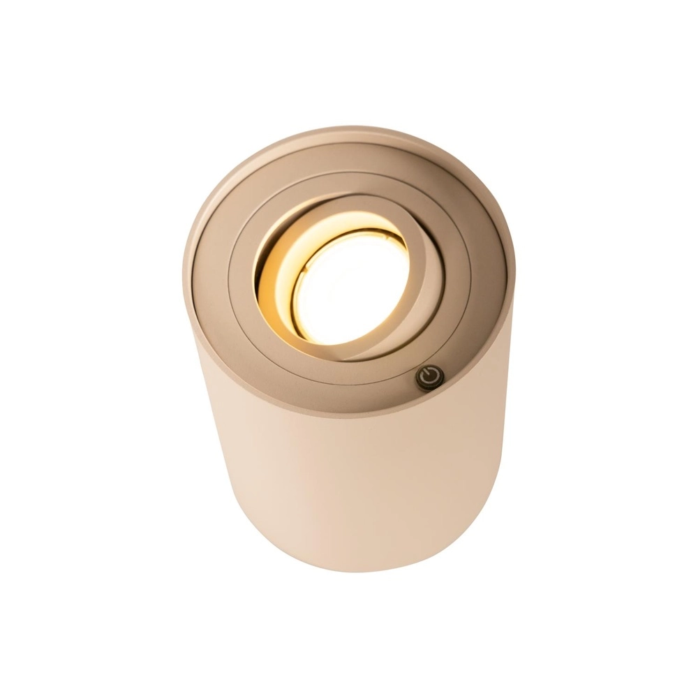 Lampe de table de conception Tube taupe Lucide 5411212221926