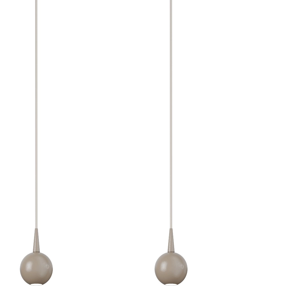 Lampe suspendue à 6 lampes Talana terra beige Ø 6cm DTW Masterlight 8718121399041