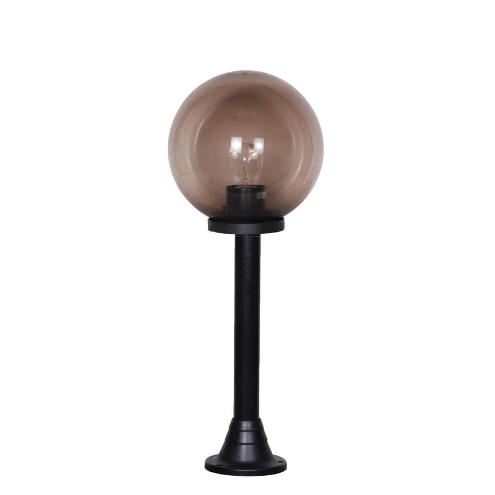 Lampe boule Bolano 71cm. Fumée sur pied