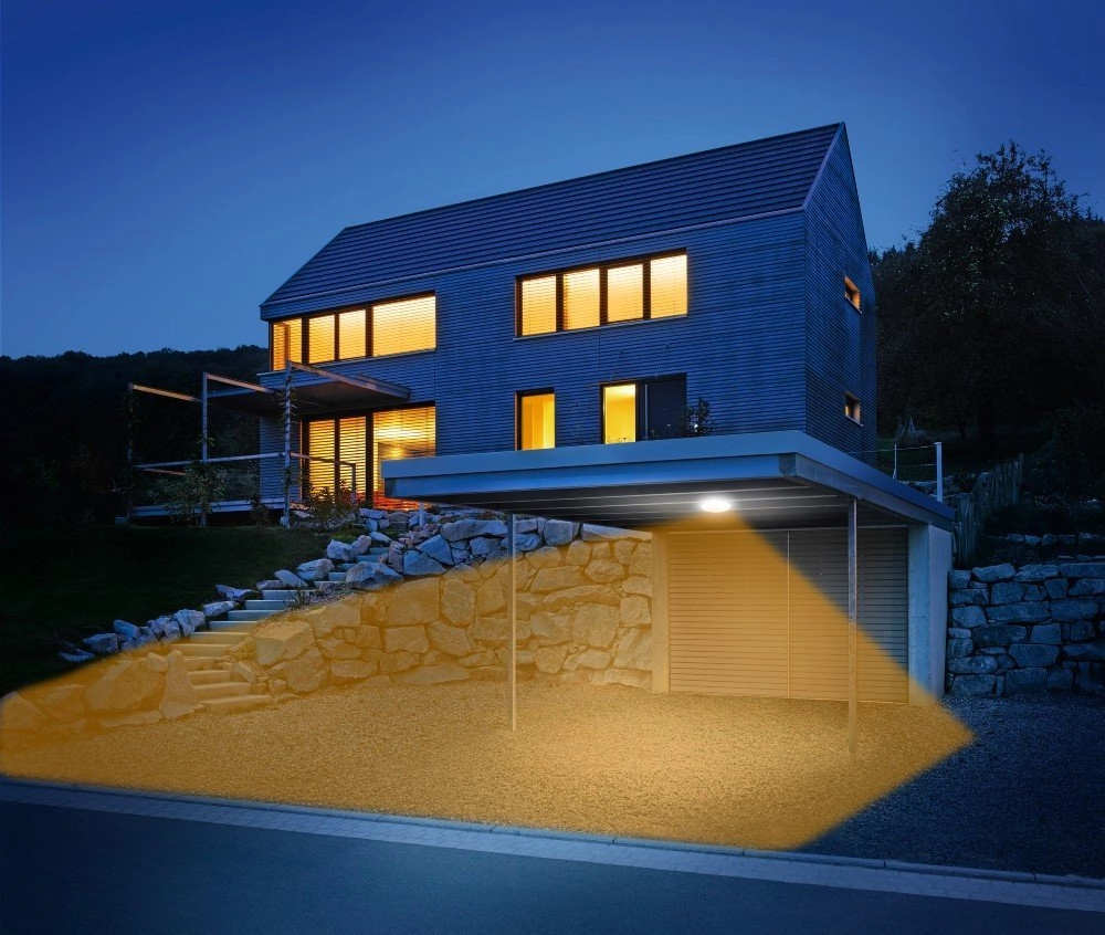 Lampe de porche DL Vario Quattro avec capteur de mouvement Steinel 4007841035440