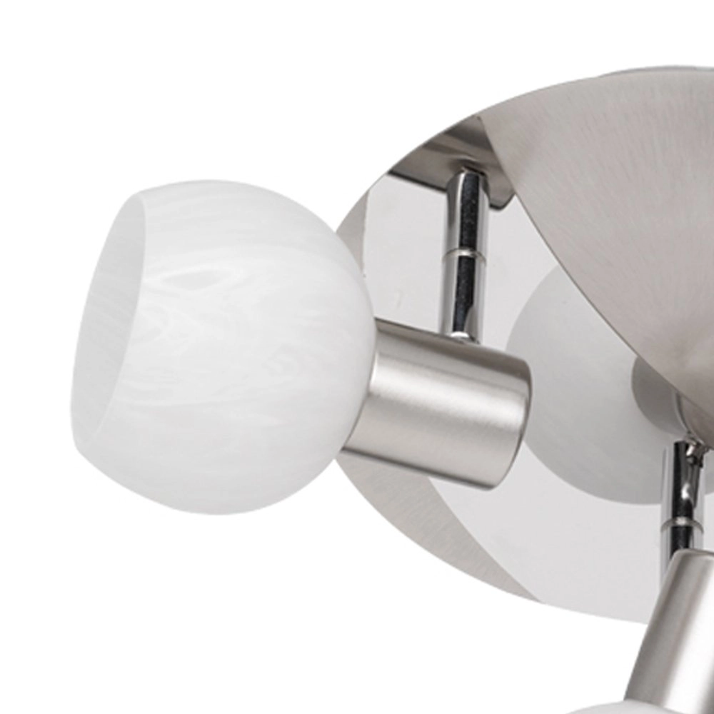 Spot de plafond Antibes 3 lumières nickel mat Trio 4017807353600