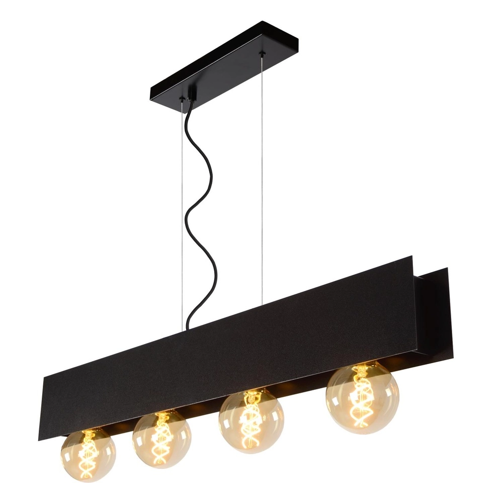 Lampe pendante de conception Surtus Noir à 4 lumières Lucide 5411212302397