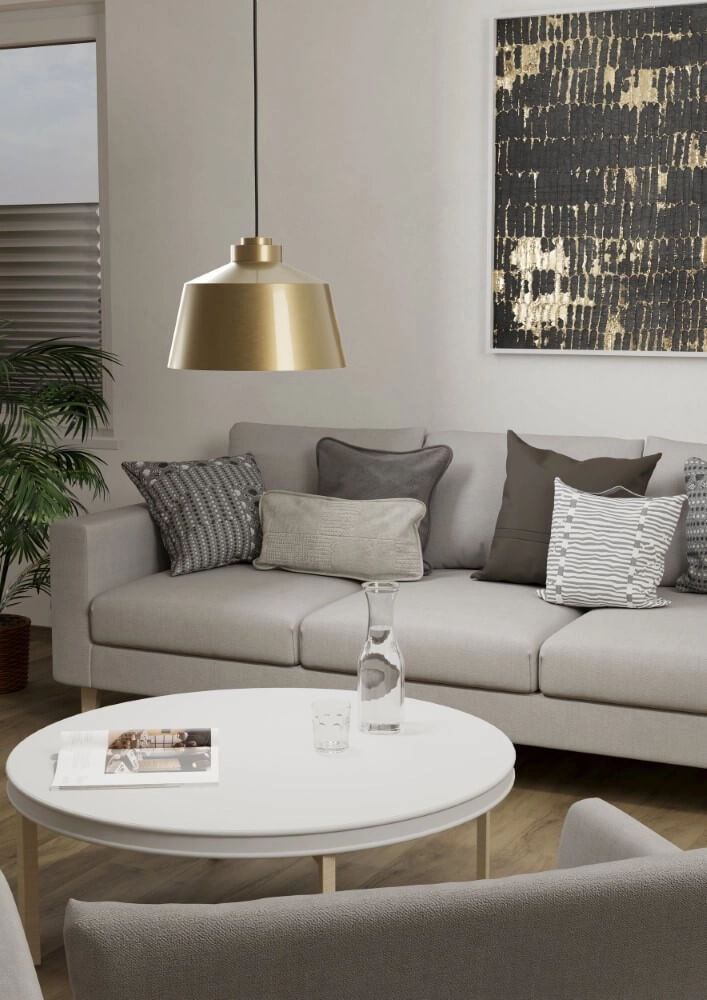 Lampe à suspension en laiton Southery Ø 35 cm Eglo 9002759438166