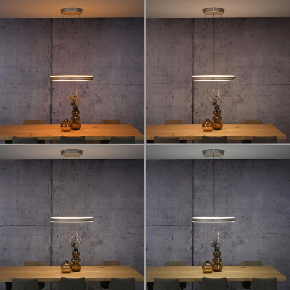 Lampe suspendue de bureau Pure E-Loop bronce - Ø 70 cm Paul Neuhaus 4012248398364