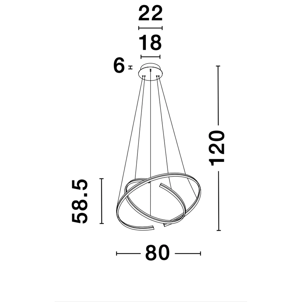 Suspension noire Torrente Rond Lyora 5212017419620