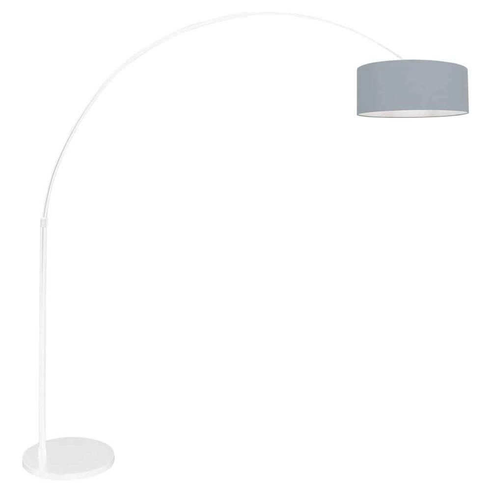 Lampe à arc Sparkled light blanc avec une teinte bleu clair