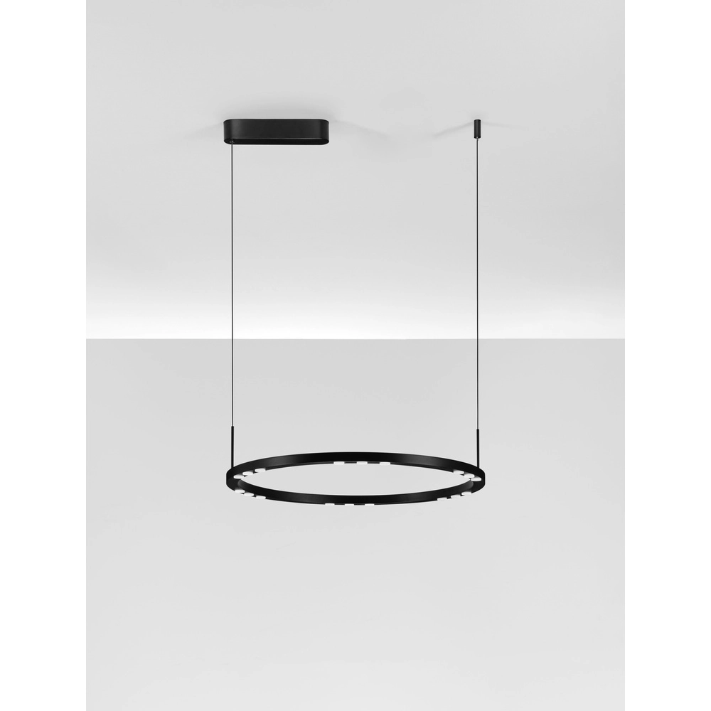 Suspension élégante Lunette noir Ø 660cm Lyora 5212017465191