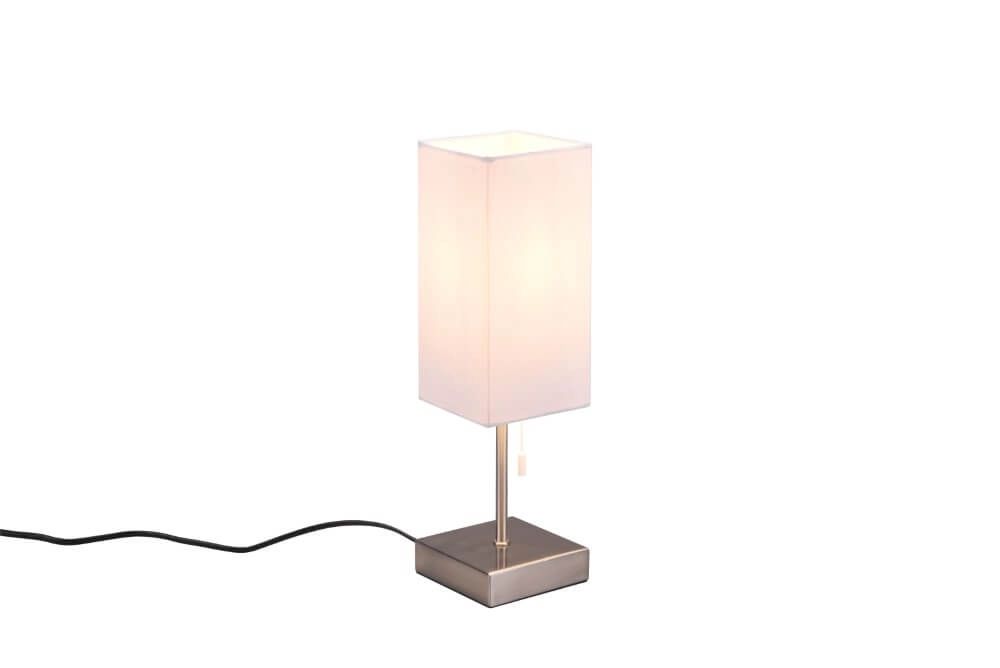 Lampe crépusculaire Ole blanc avec acier inoxydable Trio 4017807538564