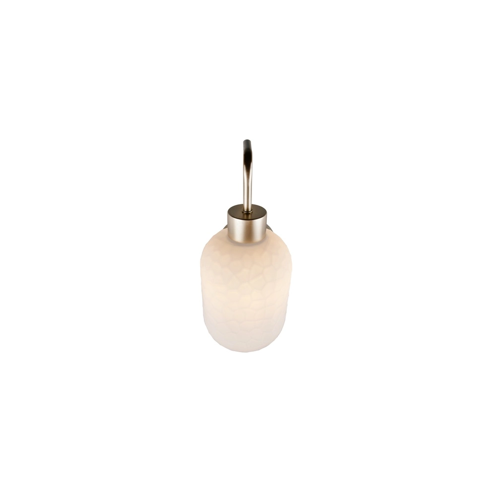 Lampe murale Emelie Or avec verre blanc Trio 4017807724349