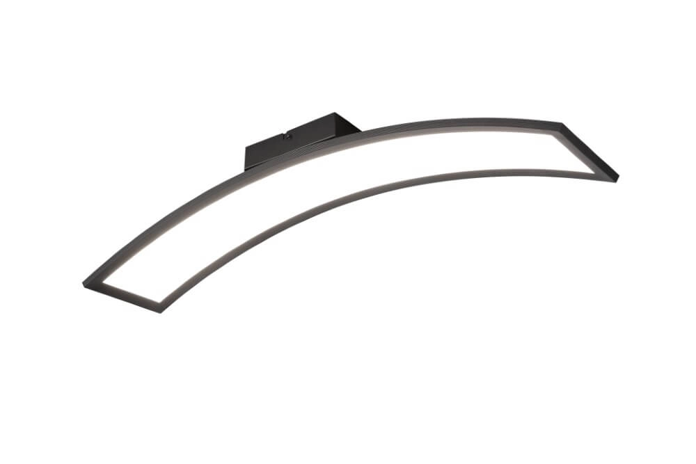 Plafonnier courbé Sigma noir Trio 4017807614916