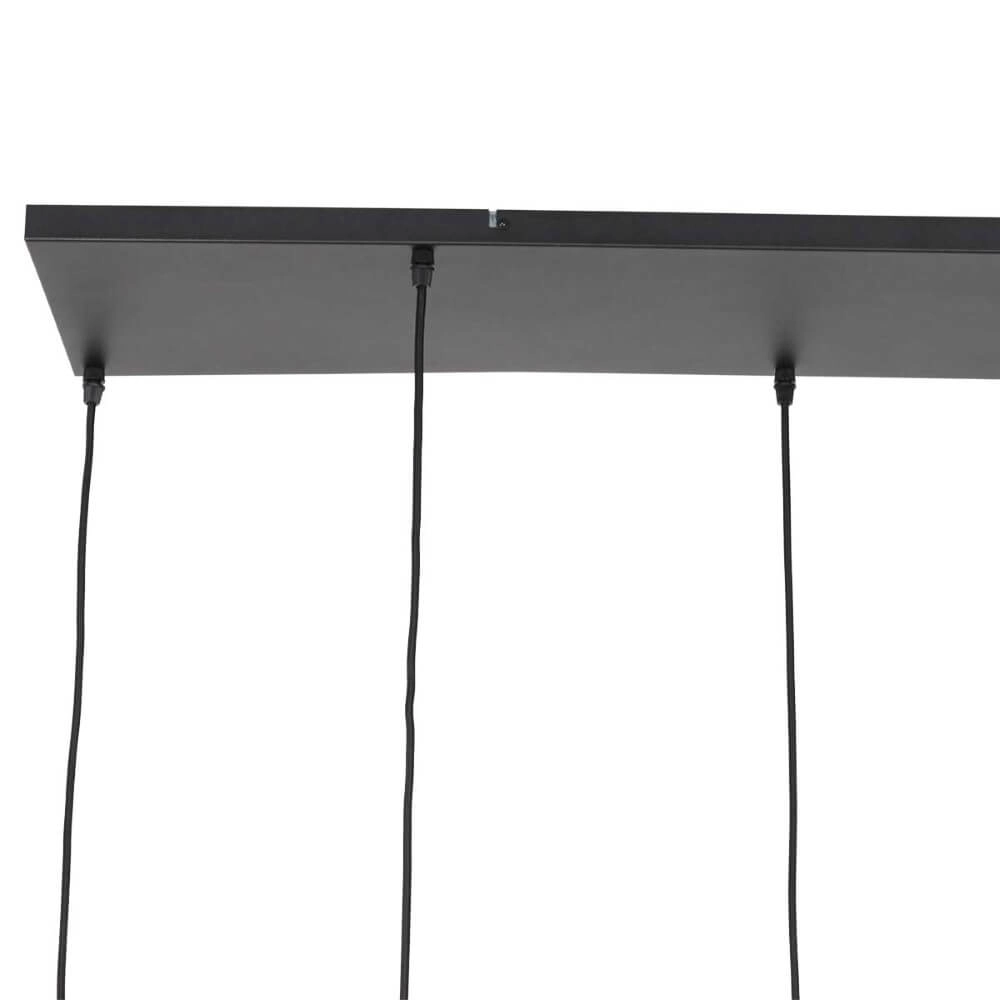 Lampe suspendue en verre à 6 lumières Bolique or avec verre ambré Steinhauer 8712746166415