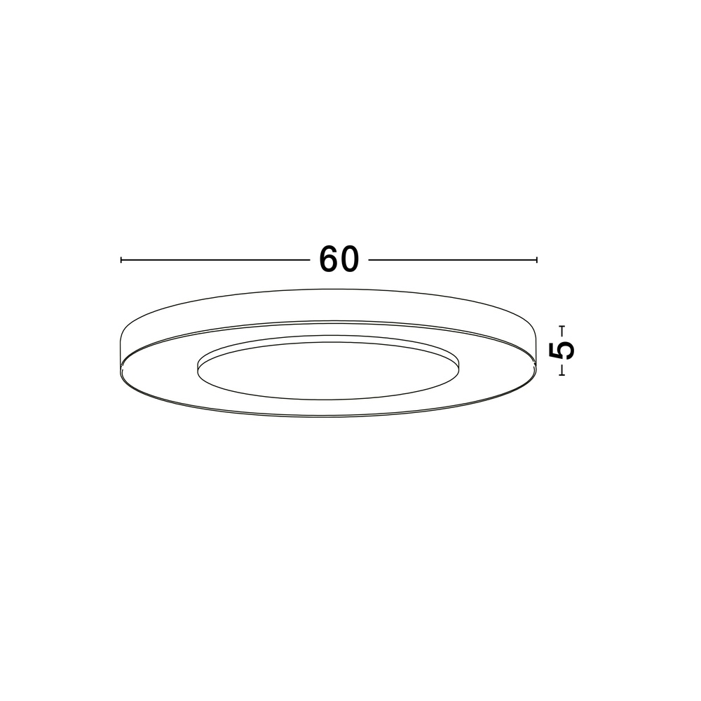 Plafonnier Pada blanc Ø 60cm Lyora 5212017463296