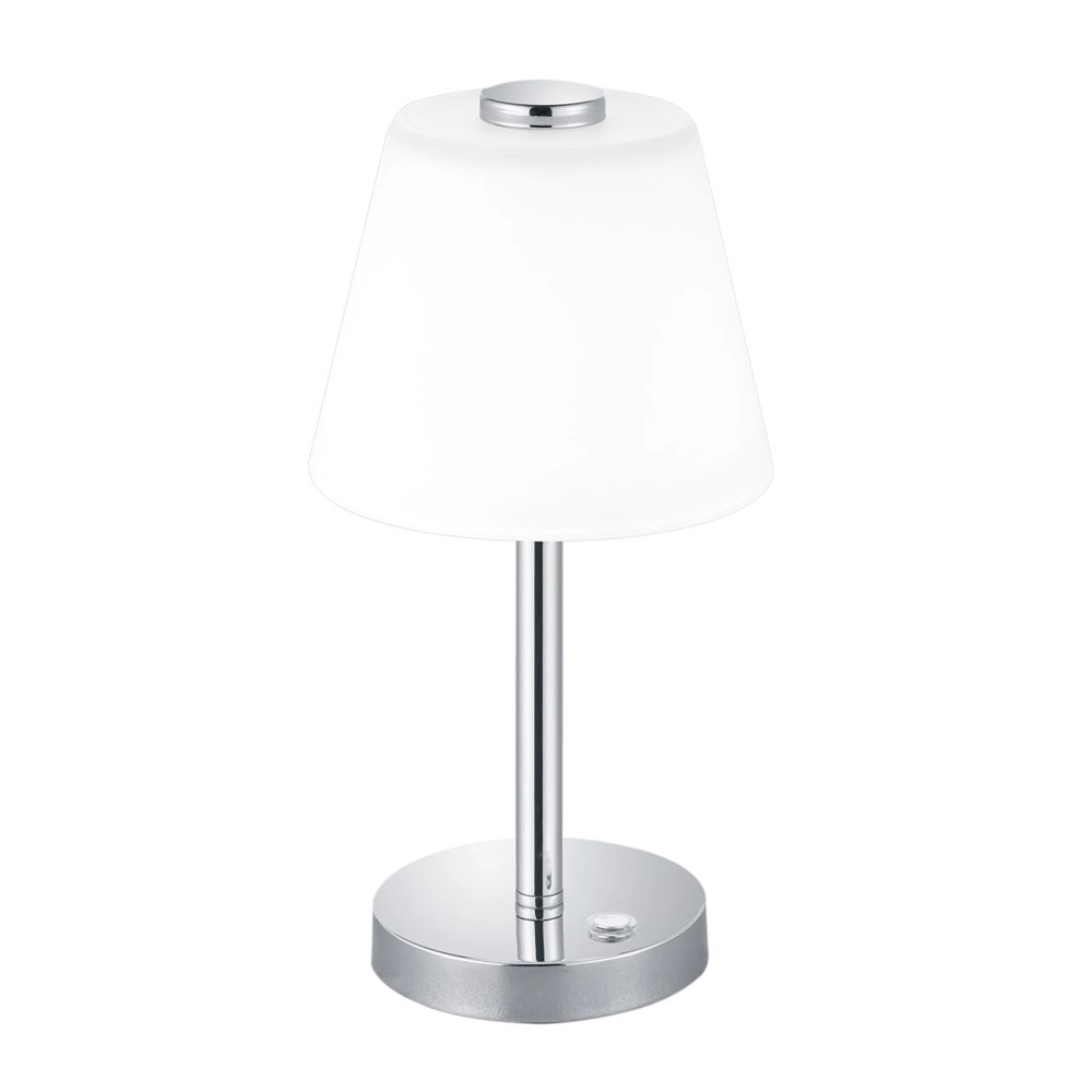 Lampe de table LED abat-jour Emerald Chrome avec du blanc Lampe de table LED abat-jour Emerald Chrome avec du blanc