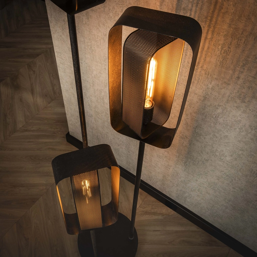 Lampe de pied en treillis métallique 3L Mesh 170 cm Lyora 8716803512184