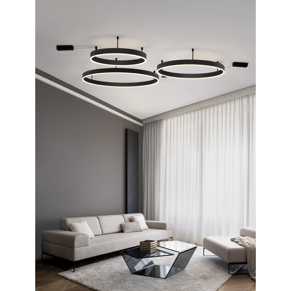 Plafonnier Motif noir Ø 100cm Plafonnier Motif noir Ø 100cm